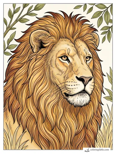 Colored example of this coloring page