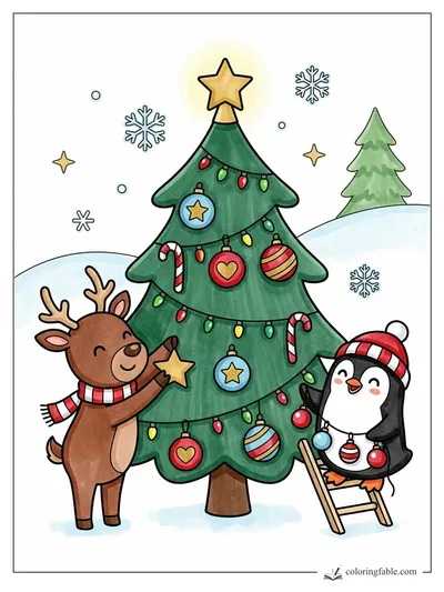 Colored example of this coloring page