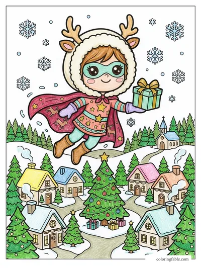 Colored example of this coloring page