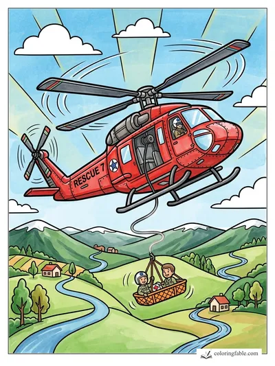Colored example of this coloring page
