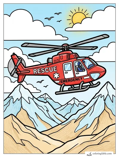 Colored example of this coloring page