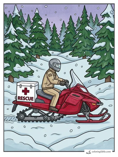 Colored example of this coloring page