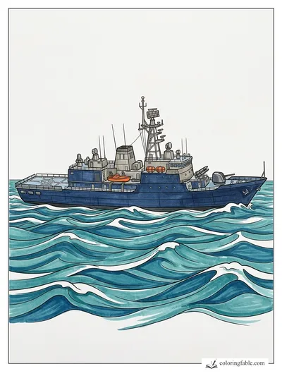 Colored example of this coloring page