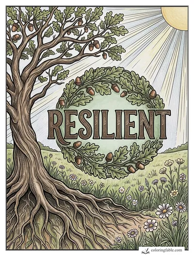 Colored example of this coloring page
