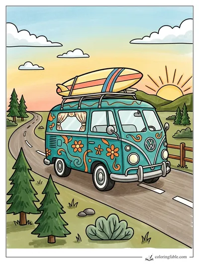 Colored example of this coloring page