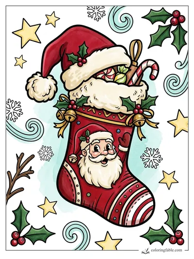 Colored example of this coloring page