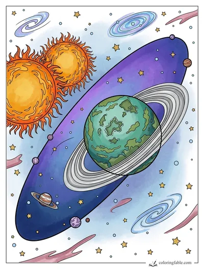 Colored example of this coloring page