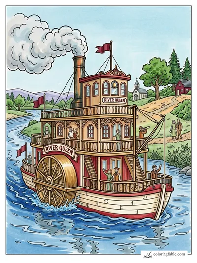 Colored example of this coloring page