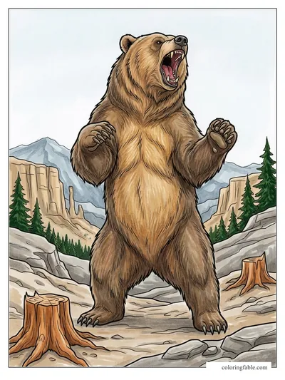 Colored example of this coloring page