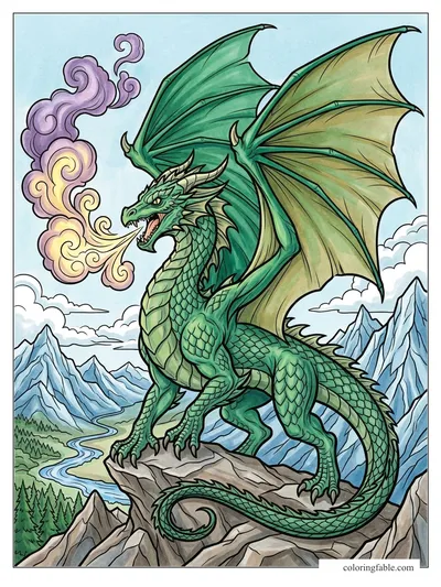 Colored example of this coloring page