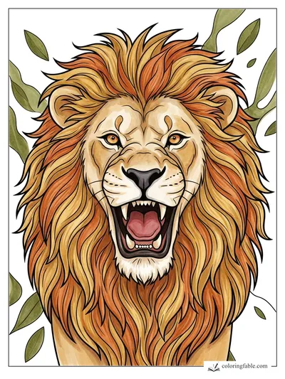 Colored example of this coloring page