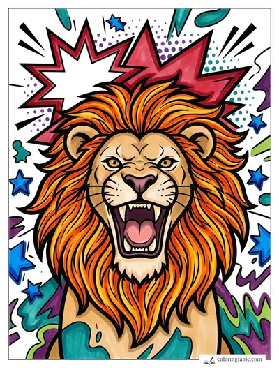 Colored example of this coloring page