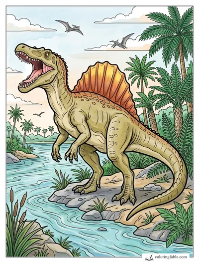 Colored example of this coloring page