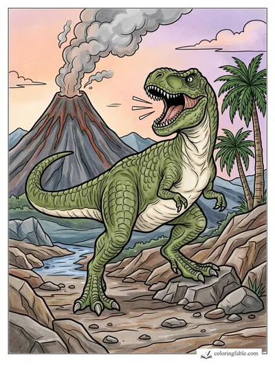 Colored example of this coloring page