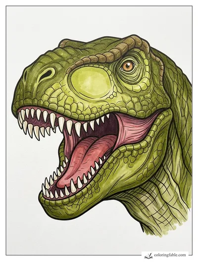 Colored example of this coloring page