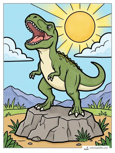 Colored example of this coloring page