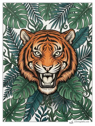 Colored example of this coloring page