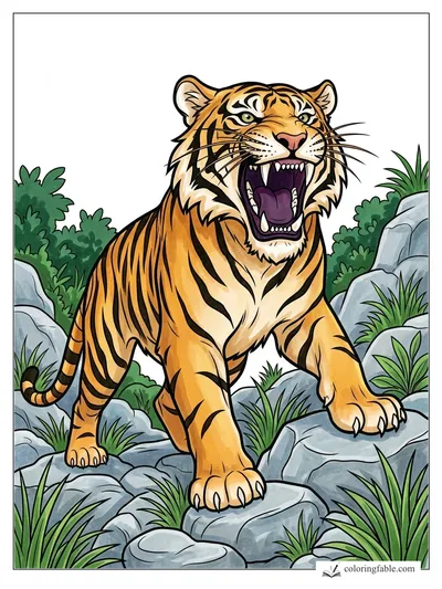 Colored example of this coloring page