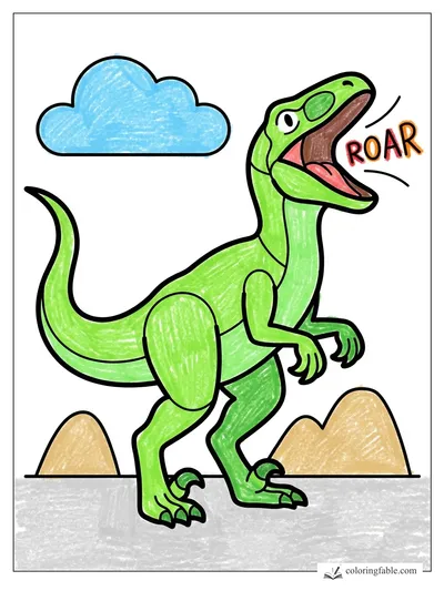 Colored example of this coloring page