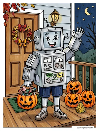 Colored example of this coloring page