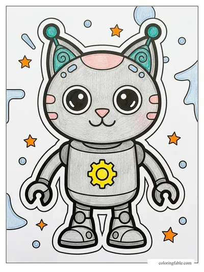 Colored example of this coloring page