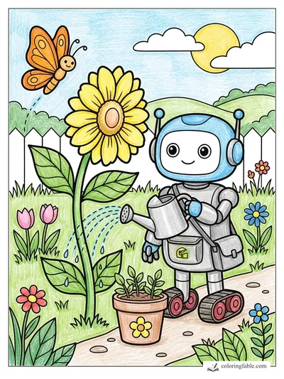 Colored example of this coloring page