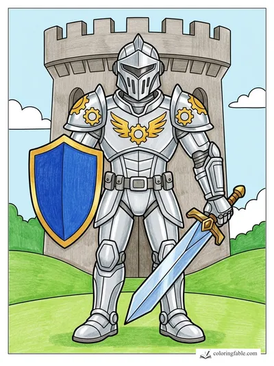 Colored example of this coloring page