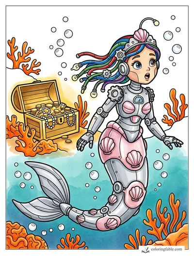 Colored example of this coloring page