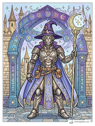 Colored example of this coloring page