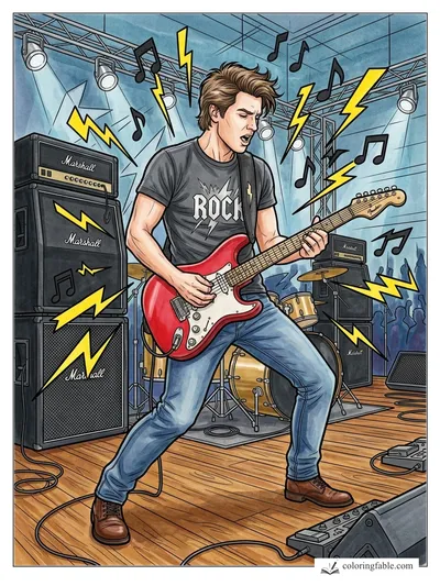 Colored example of this coloring page