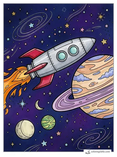 Colored example of this coloring page
