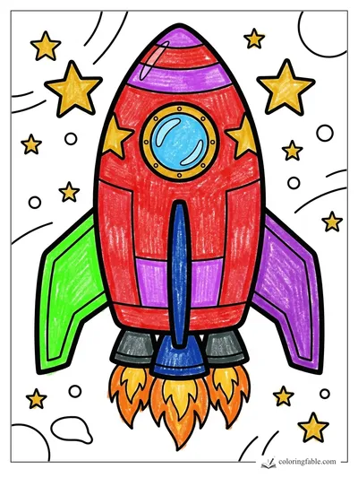 Colored example of this coloring page