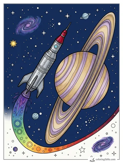 Colored example of this coloring page