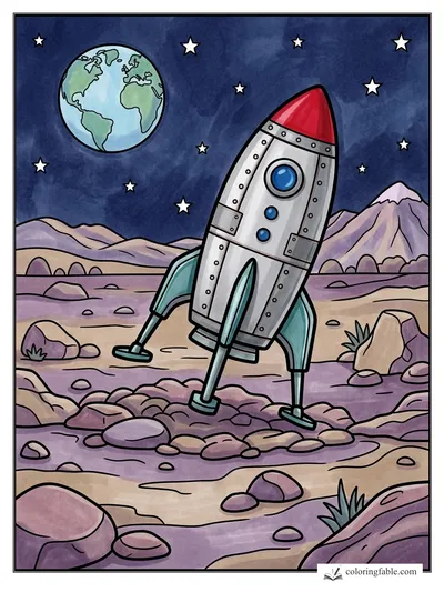 Colored example of this coloring page
