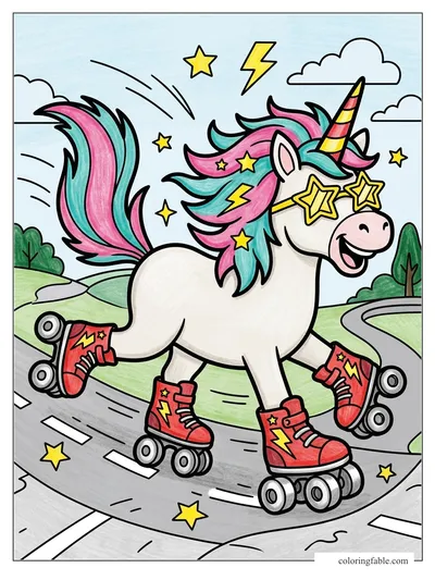 Colored example of this coloring page