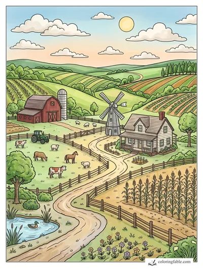 Colored example of this coloring page