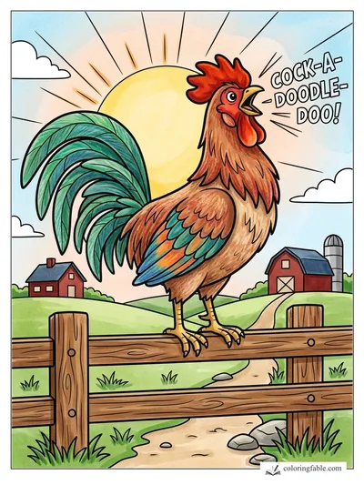Colored example of this coloring page