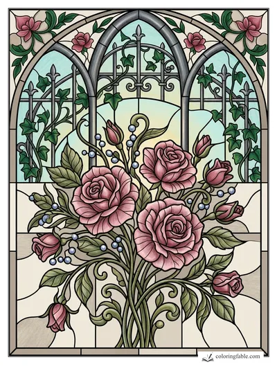 Colored example of this coloring page