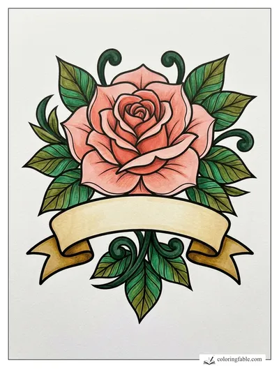 Colored example of this coloring page