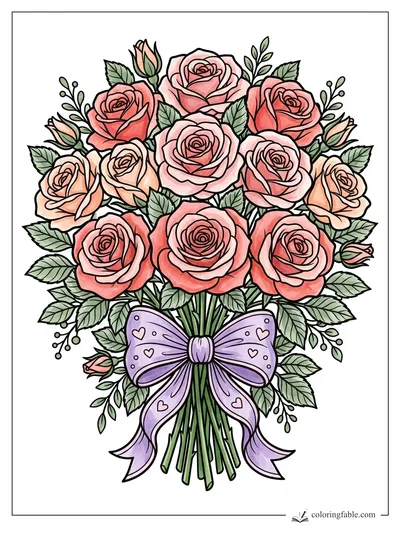 Colored example of this coloring page