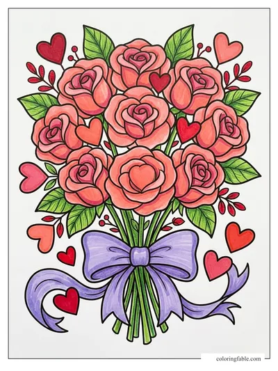 Colored example of this coloring page