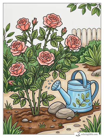 Colored example of this coloring page
