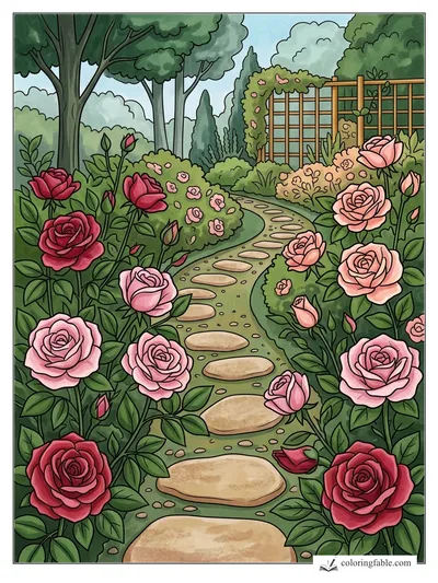 Colored example of this coloring page
