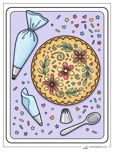 Colored example of this coloring page