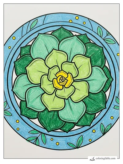 Colored example of this coloring page