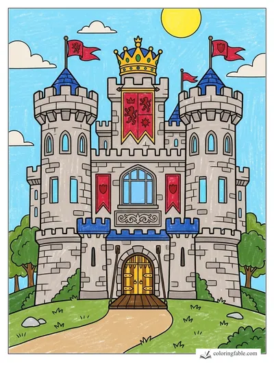Colored example of this coloring page
