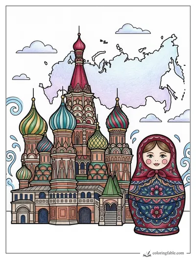 Colored example of this coloring page