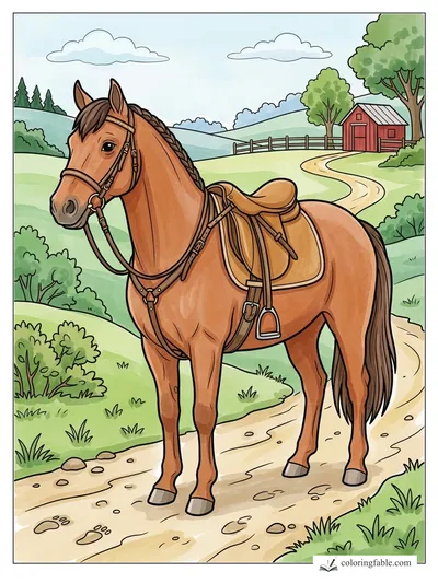 Colored example of this coloring page