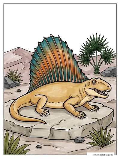 Colored example of this coloring page