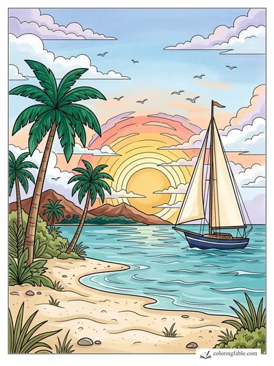 Colored example of this coloring page